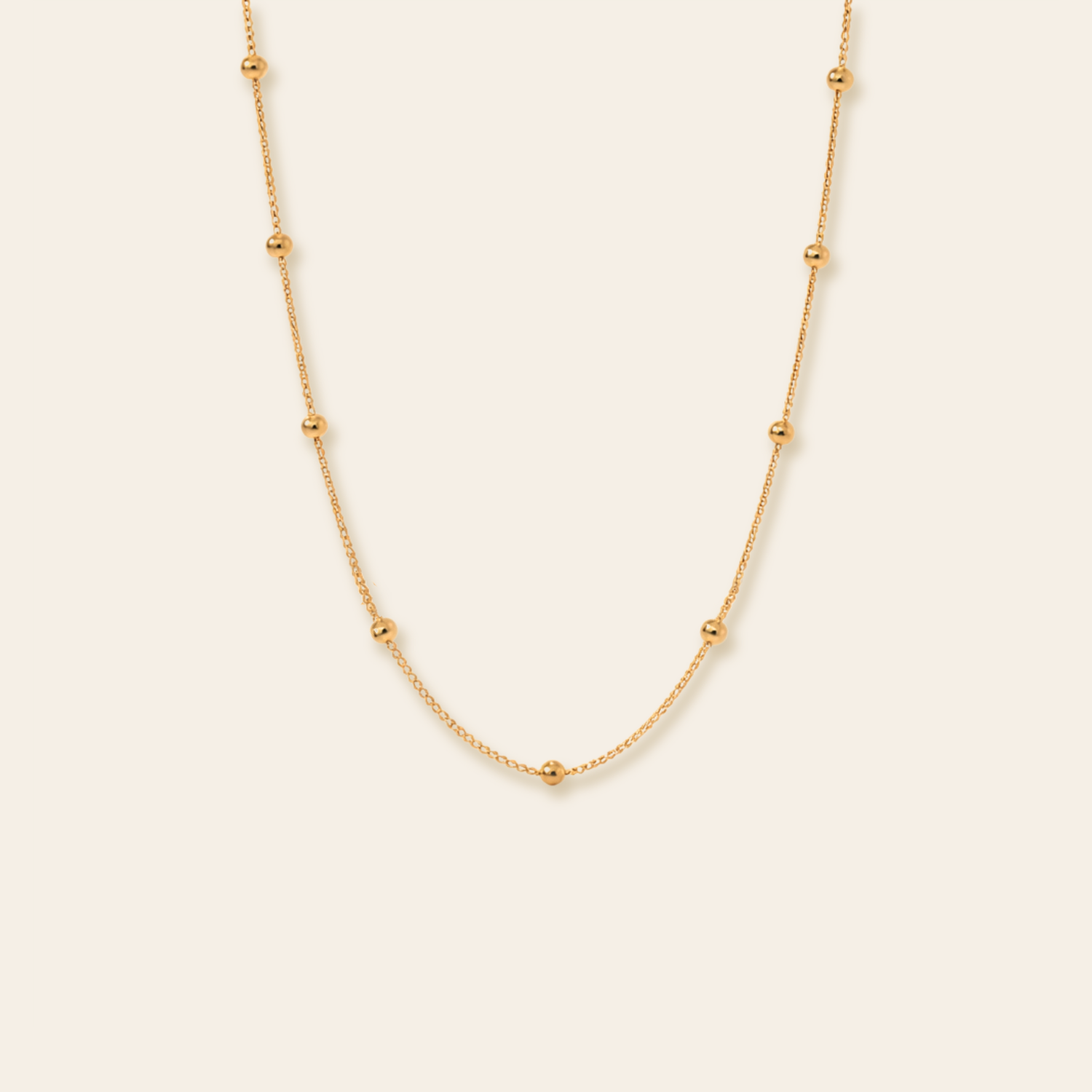 エルセーヌ　ノンセルクイックwith SUPER　jewelry　ball Waterproof Ball Chain Necklace — Harmony Jewelry & Co